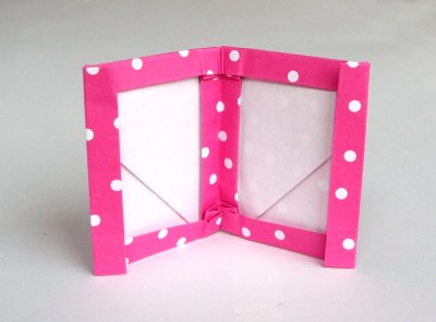 简单折纸小相框的折法图解教程手把手教你制作简单的折纸相框