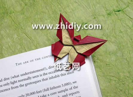 简单手工折纸书签的折法图解教程教你制作可爱的折纸蝴蝶书签
