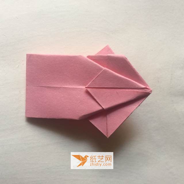 （纸花系列三十四）一款立体纸花的折法 第12步