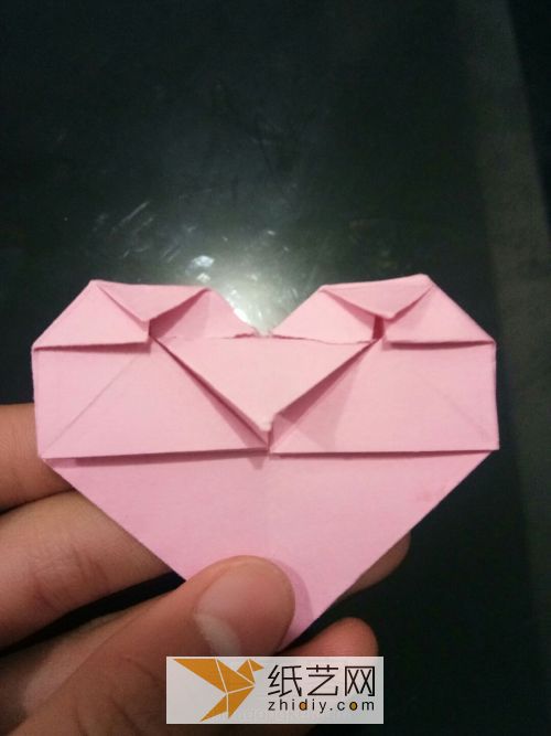 简单的爱心折纸 第23步