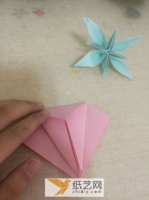折纸 花～ 第7步