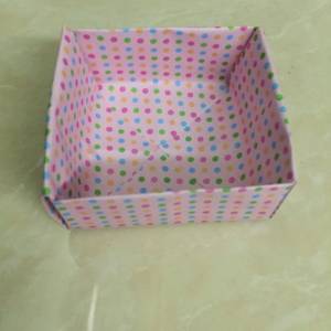 纸盒子的折法与折纸盒收纳盒手工diy教程分享