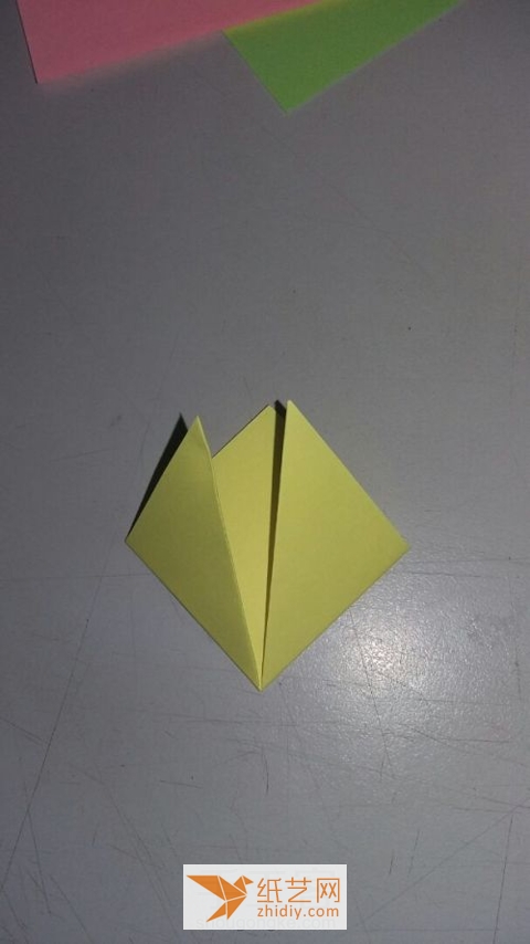 三角形收纳盒 第3步