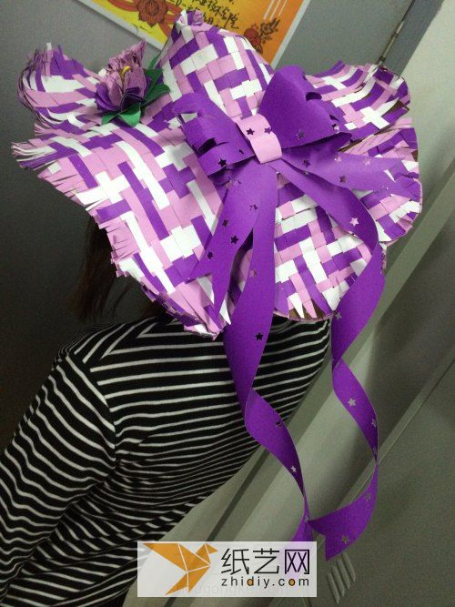 折纸艺术—纸艺编织帽 第11步