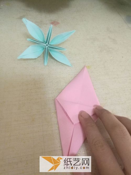 折纸 花～ 第14步