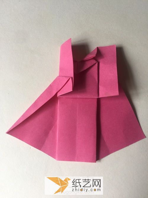 纸裙折法 第13步