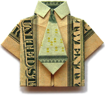 美元折纸衬衣教程手把手教你制作漂亮有趣的美元折纸衬衣