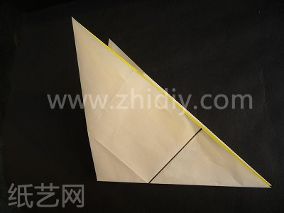 折纸双连千纸鹤制作教程第四步