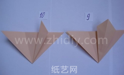 简单折纸花制作教程（详细步骤）制作过程中的第五步