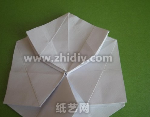折纸蝴蝶兰纸艺花制作教程制作过程中的第二十步