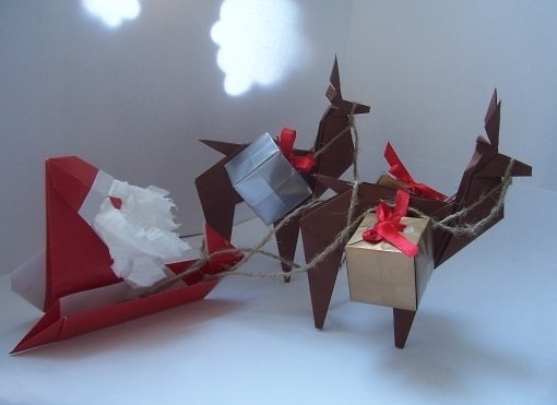 折纸圣诞老人的手工折纸图解教程手把手教你制作精美的折纸圣诞老人