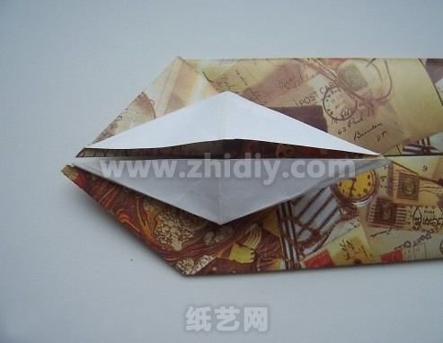 一个基本的折纸鸟的基础结构