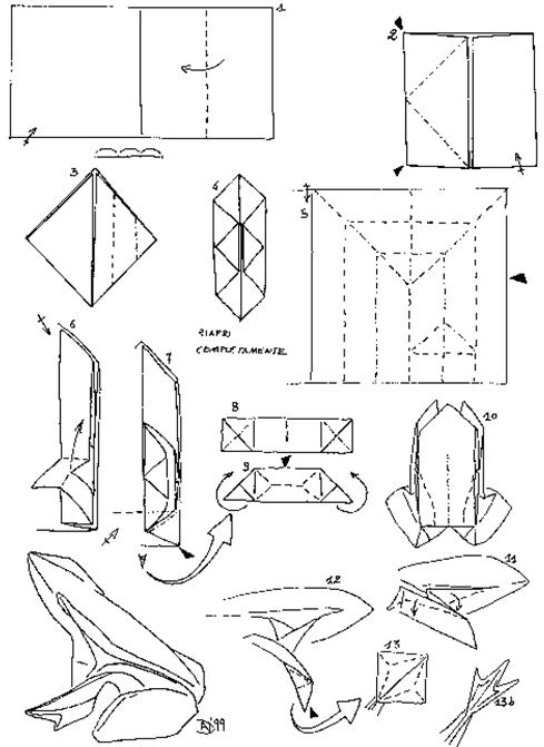 湿法手工折纸青蛙折纸图谱