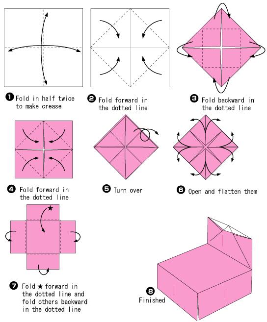 儿童简单手工折纸小凳子折纸教程