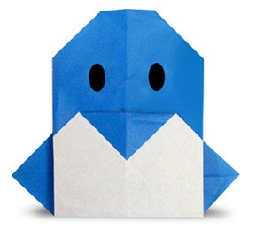 可爱手工折纸企鹅简单折纸教程
