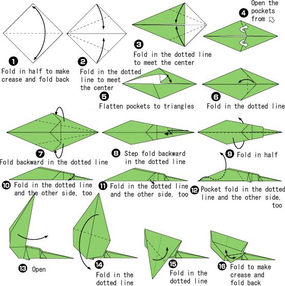 儿童趣味折纸伞蜥手工折纸教程