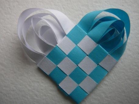 纸编的心的立体结构制作教程手把手教你制作漂亮的纸编心