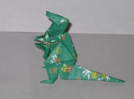 简单折纸霸王龙的折纸图解教程手把手教你制作折纸霸王龙