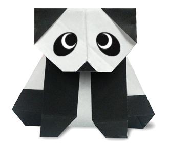 折纸熊猫的手工制作教程手把手教你制作漂亮的折纸熊猫
