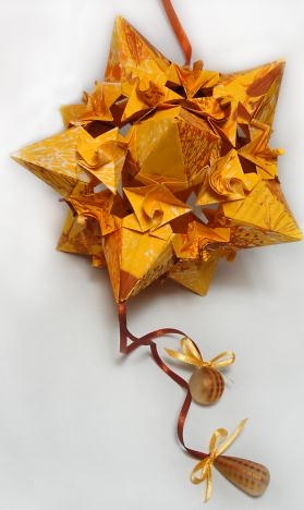 奶油之星花球折法图解教程手把手教你制作漂亮的奶油之星折纸纸球花