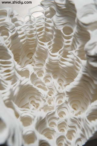 Noriko Ambe的剪纸纸雕—纸艺地质奇迹