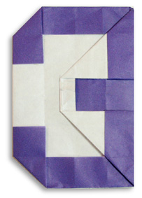 折纸数字3手工折纸图解教程完成后精美的效果图