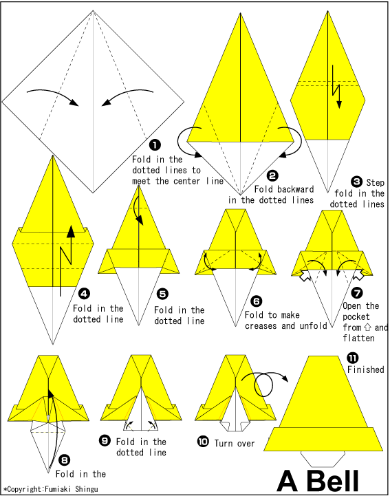 圣诞铃铛手工diy儿童折纸教程折纸图谱