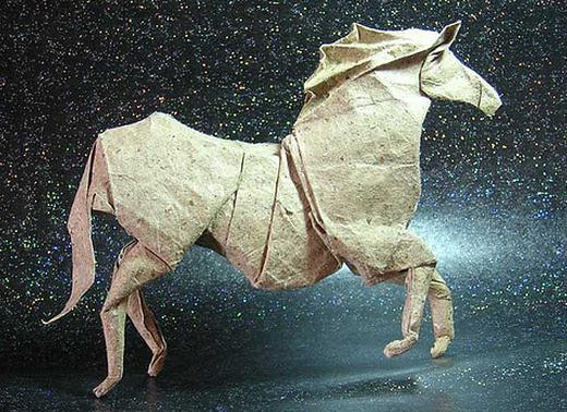 折纸马的图纸会手把手的教你学会这个折纸马的折纸制作
