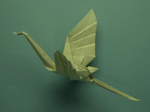 折纸的中华飞鹤的折纸手把手教你制作一个和仙剑奇侠传里一样的飞鹤