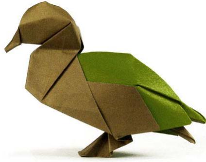 鸭子折纸手工折纸图谱教程—未知作者