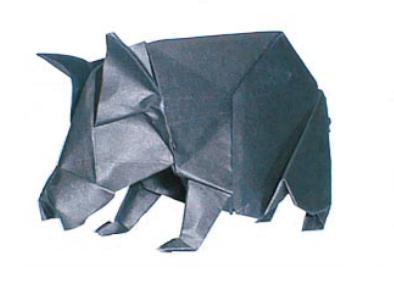 折纸猪手工折纸图谱教程—Steven Weber