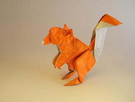 松鼠手工折纸图谱教程—Christophe Boudias