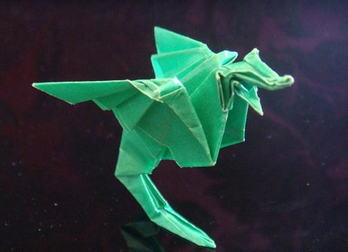 翅膀会动的手工折纸龙的折纸图解教程手把手教你制作漂亮的折纸龙