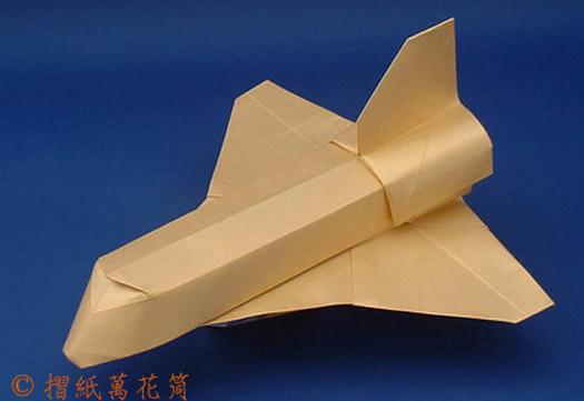 折纸航天飞机图谱教程—n.j