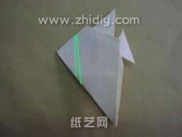 折纸大全图解之神仙鱼diy实拍折纸教程制作过程中的第十五步