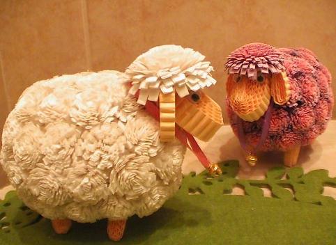 瓦楞纸立体小绵羊的制作教程教你手工diy制作出一个漂亮的立体瓦楞纸小绵羊手工纸艺制作来
