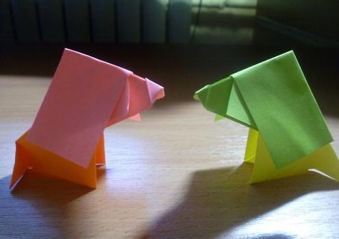 会摇头的折纸狗狗手工折纸图解教程手把手教你制作漂亮的折纸狗狗