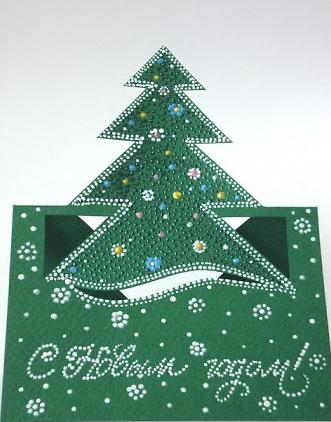 用最新的圣诞贺卡模版所制作出来的漂亮手工圣诞贺卡明信片