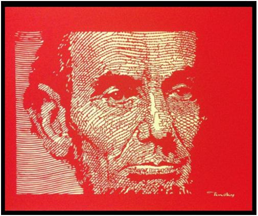 剪纸林肯的剪纸作品呈现出这种独特的剪纸风格所带来的强大视觉冲击
