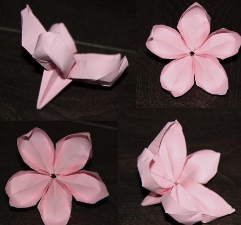 折纸百合花的手工折纸图解教程教你制作漂亮的折纸花
