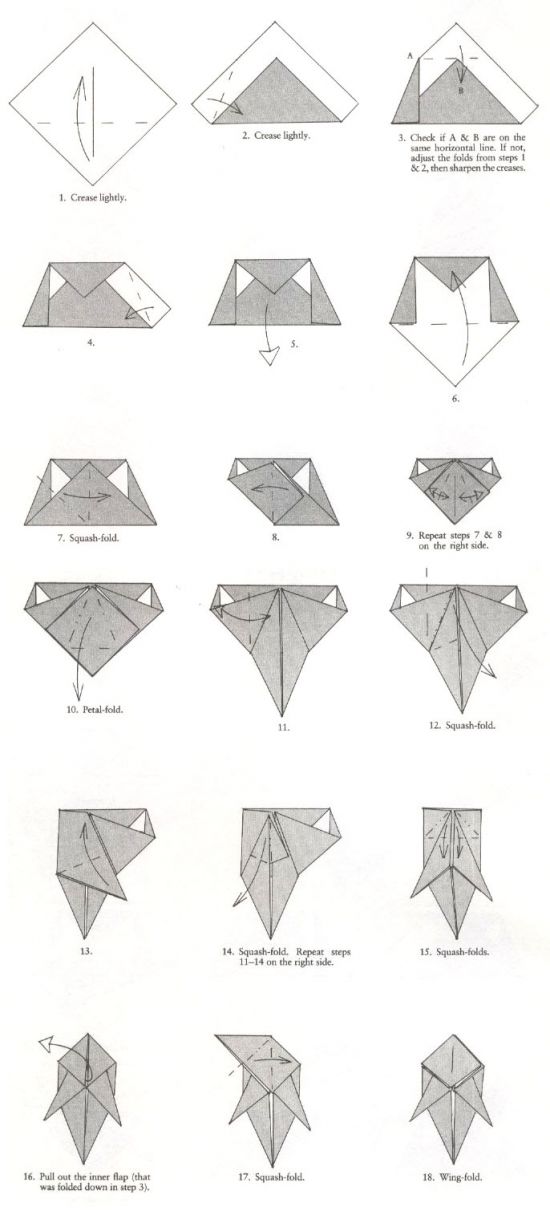 折纸图谱是折纸大全中将折纸教程图谱话的一个过程，更加方便喜欢折纸的朋友进行折纸操作