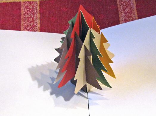 圣诞节如果有这个超炫立体圣诞树圣诞节卡片来装饰圣诞节绝对让圣诞节变得更加具有浓郁感