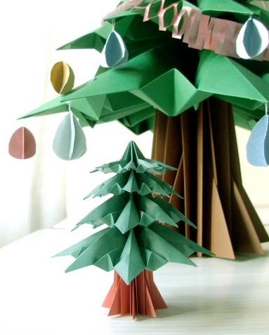 手工折纸圣诞树的折法图解教程手把手教你制作精致的折纸圣诞树