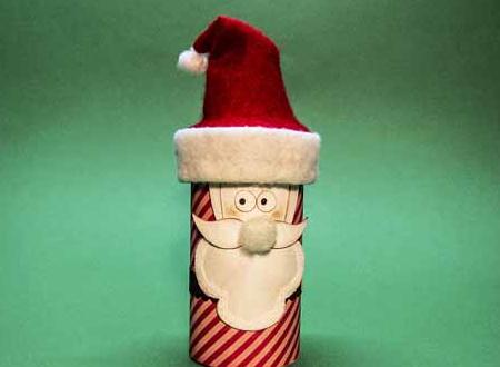 卫生纸筒变废为宝手工小制作教程手把手教你制作漂亮的卫生纸筒圣诞老人