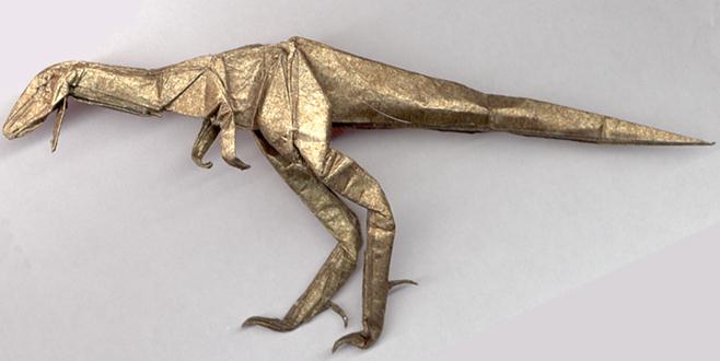 折纸秀颚龙的手工折纸图纸教程手把手教你制作逼真的立体折纸恐龙