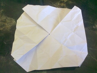 从示意图阶段进入到实物图阶段更加有利于指示如何将一个折纸玫瑰完全制作出来