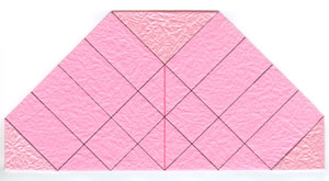 这样的折叠方便QT折纸玫瑰的立体构型