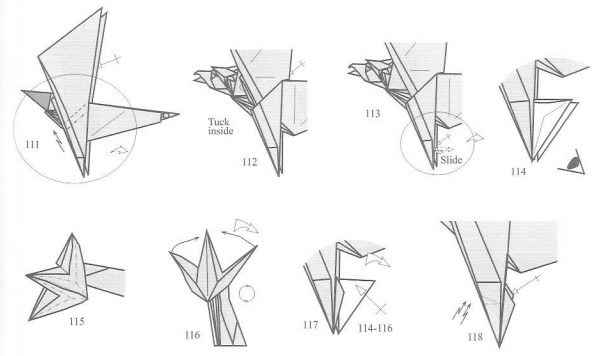 独特的折纸鹰马教程需要展现出鹰马的帅气来需要进行塑形