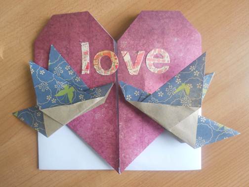 情人节贺卡的手工折纸制作是最好的情人节纸艺礼物