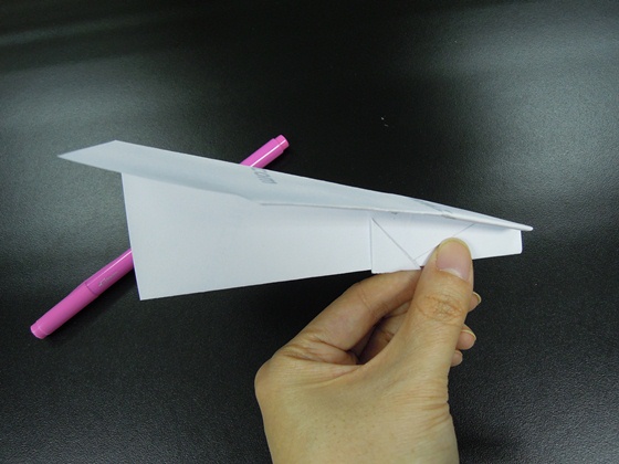 简易特技折纸飞机-苍蝇纸飞机折纸图解教程